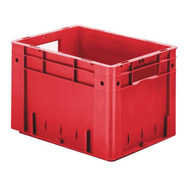 Schwere stapelbare Transportkiste VTK0 400x300x270 mm (lxbxh) rot