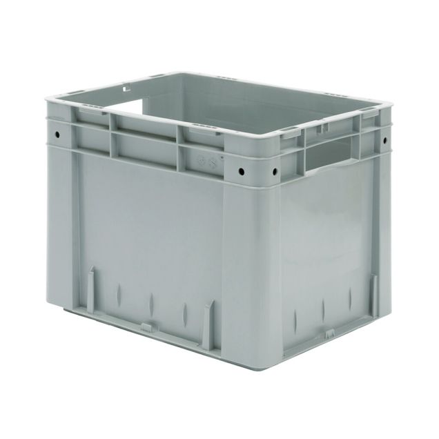 Schwere stapelbare Transportkiste VTK0 400x320x320 mm (lxbxh) grau