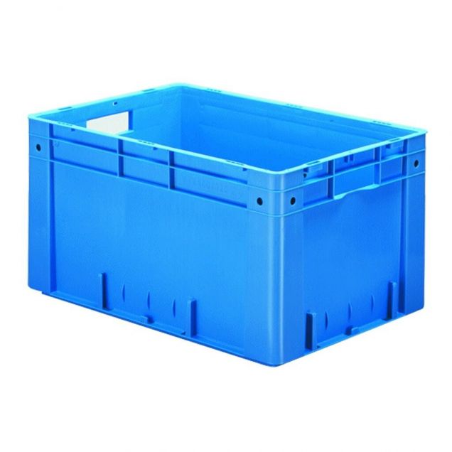 Schwere stapelbare Transportkiste VTK0 600x400x320 mm (lxbxh) blau