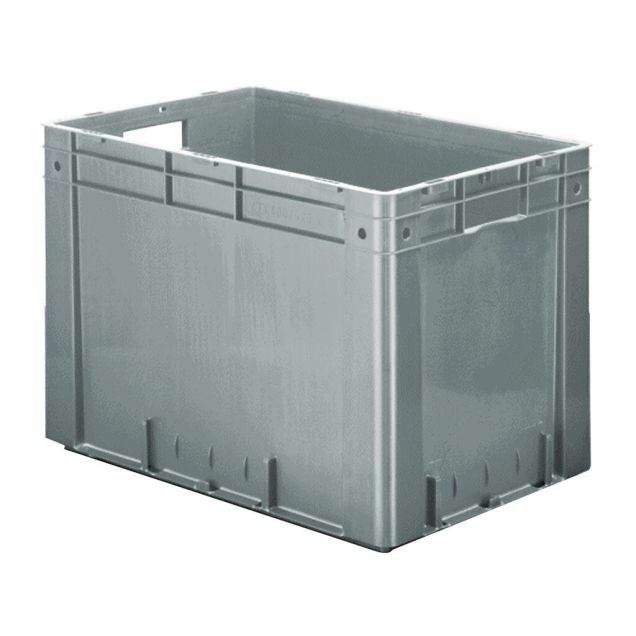 Schwere stapelbare Transportkiste VTK0 600x400x420 mm (lxbxh) grau