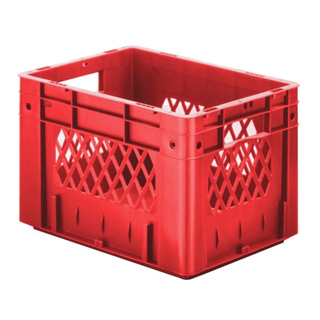 Schwere stapelbare Transportkiste VTK1 400x300x270 mm (lxbxh) rot