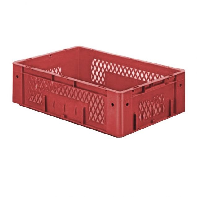 Schwere stapelbare Transport crate VTK1 600x400x175 mm (lxbxh) rot