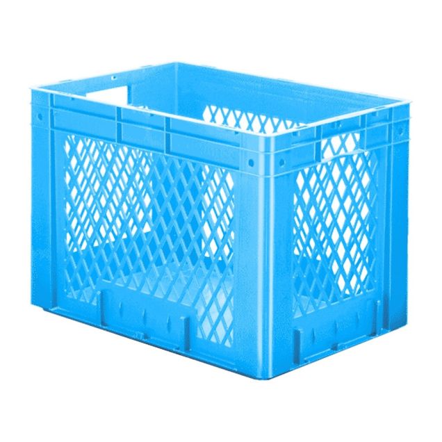 Schwere stapelbare Transportbox VTK1 600x400x420 mm (lxbxh) blau