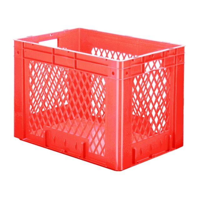 Schwere stapelbare Transportkiste VTK1 600x400x420 mm (lxbxh) rot