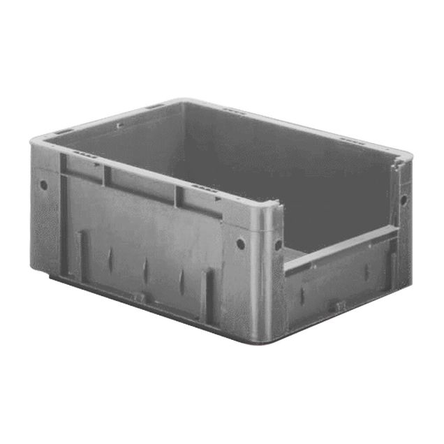 Schwere stapelbare Transportkiste VTK4 400x300x175 mm (lxbxh) grau
