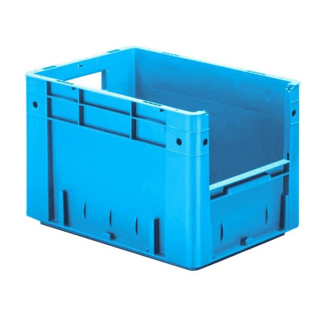 Schwere stapelbare Transportkiste VTK4 400x300x270 mm (lxbxh) blau