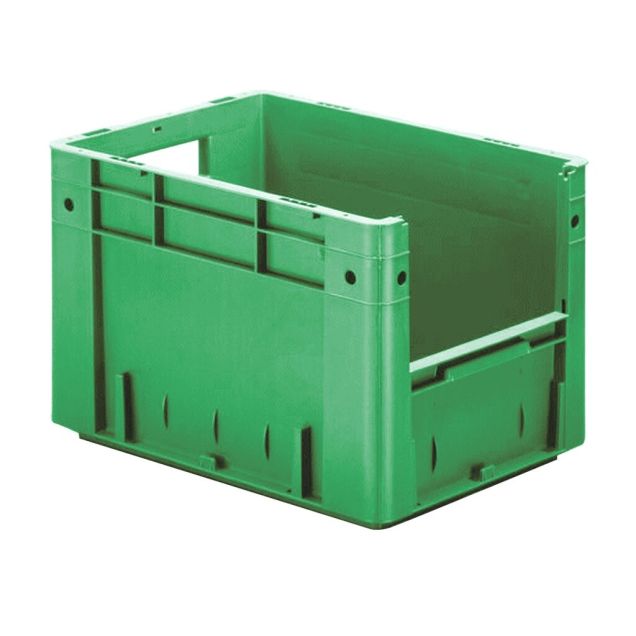 Schwere stapelbare Transportkiste VTK4 400x300x270 mm (lxbxh) grün
