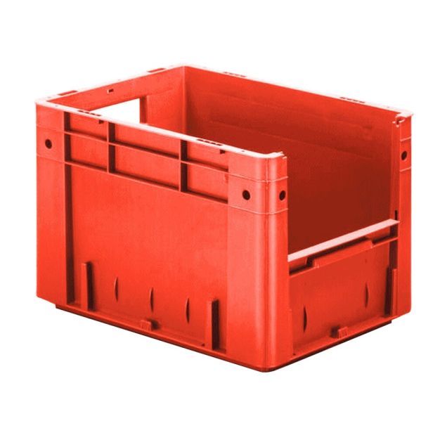 Schwere stapelbare Transportkiste VTK4 400x300x270 mm (lxbxh) rot