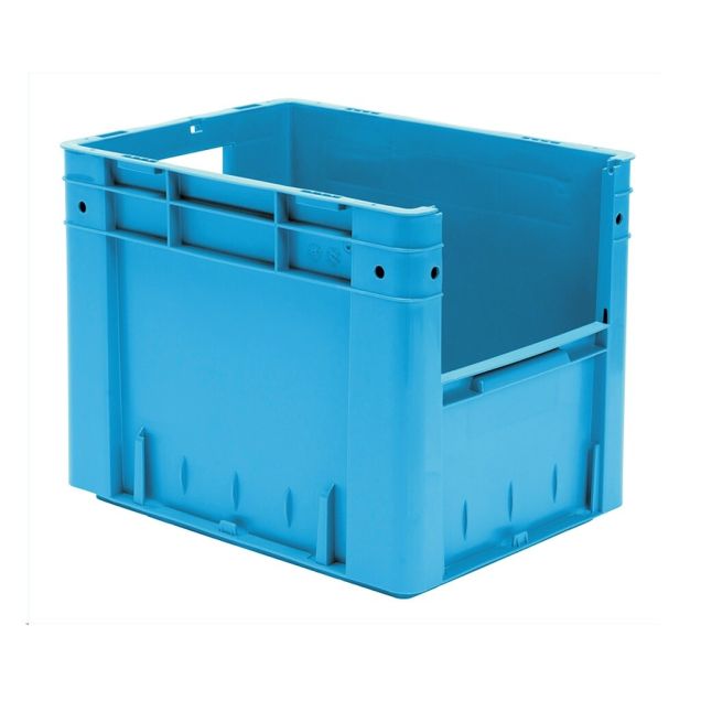 Schwere stapelbare Transportkiste VTK4 400x300x320 mm (lxbxh) blau