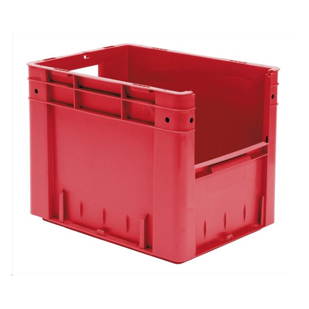 Schwere stapelbare Transportkiste VTK4 400x300x320 mm (lxbxh) rot