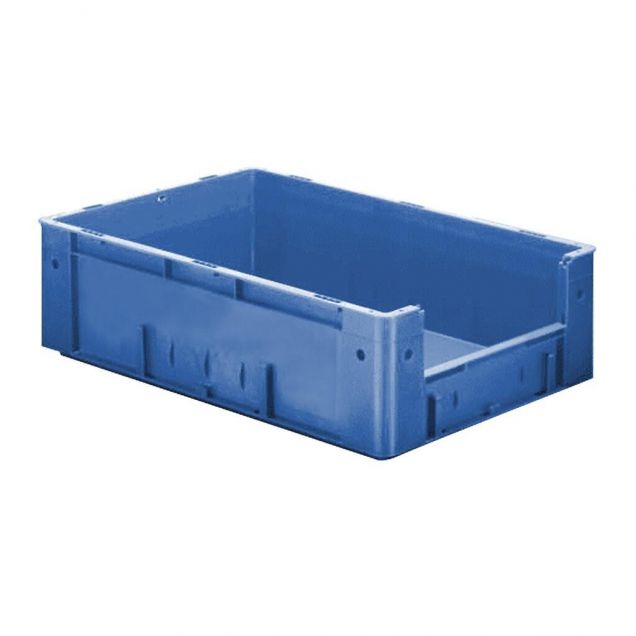 Schwere stapelbare Transportkiste VTK4 600x400x175 mm (lxbxh) blau
