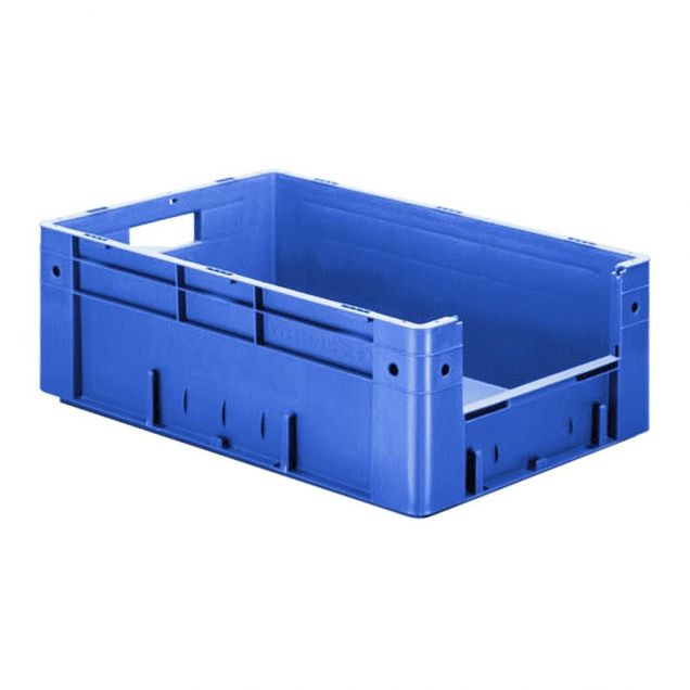 Schwere stapelbare Transportkiste VTK4 600x400x210 mm (lxbxh) blau