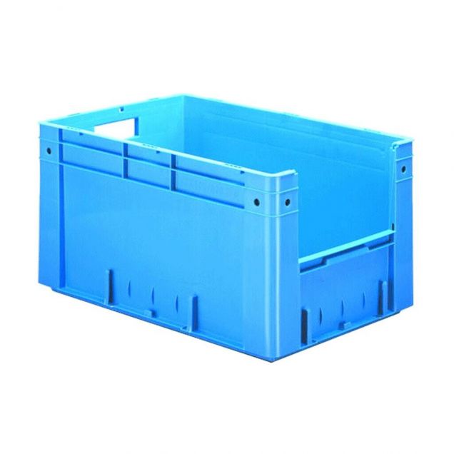 Schwere stapelbare Transportkiste VTK4 600x400x320 mm (lxbxh) blau