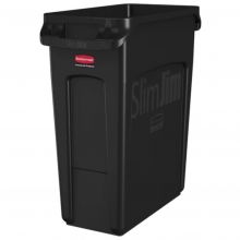 Slim Jim Container mit Luftöffnungen 60 Liter Schwarz