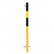 MORION paal betonneren Ø60mm 1 kettingoog geel/zwart