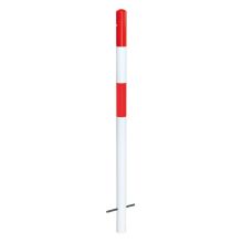 MORION Pfahl betonieren Ø60mm 0 Kettenösen rot/weiß