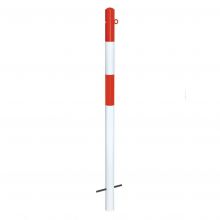 MORION paal betonneren Ø60mm 1 kettingoog rood/wit