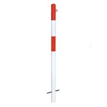 MORION Poller einbetonieren Ø60mm 1 Kettenauge rot/weiß