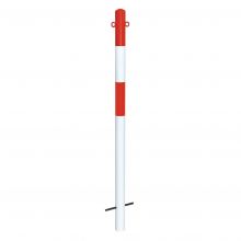 MORION paal betonneren Ø60mm 2 kettingogen rood/wit