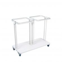 Abfallbehälter Combo 2x40 Liter Weiß