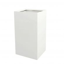 Modularer Abfallbehälter für Abfalltrennung 90 Liter Weiß