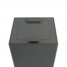 Top mit Deckel Grau für modulare Abfalltrennstation 90 Liter