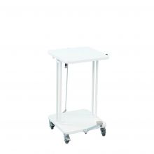 Abfallbehälter mit Deckel und Fußpedal 40 Liter Weiß