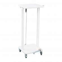 Abfallbehälter mit Deckel und Fußpedal 60 Liter Weiß