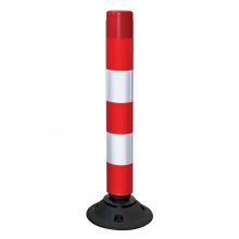 FlexPin geleidepaal Ø100mm x 750mm rood/wit