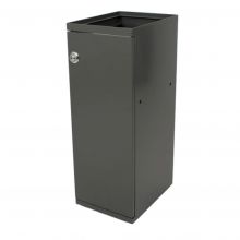 Modularer Abfallbehälter mit Tür und Halter 55 Liter Grau