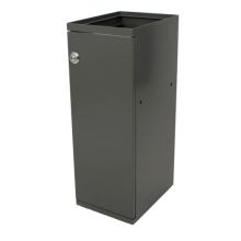Modularer Abfallbehälter mit Tür und Halter 55 Liter Grau