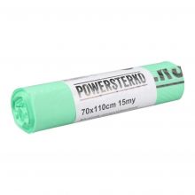 Biozakken 120L 700x1100x0.5mm Groen - rol van 10 zakken