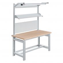 Höhenverstellbare Werkbank Sofame Multiplex 40mm 1500x750x780-1060mm 1000kg Grau