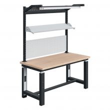 Elektrisch verstellbare Werkbank Sofame Multiplex 40mm 1500x750x740-1240mm 300kg Anthrazit