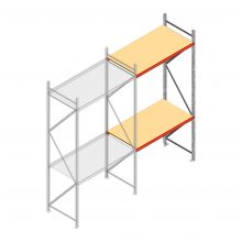Weitspannregal AR 2250x2010x800 mm (hxbxt) 2 Ebenen verzinkt Anbauregal