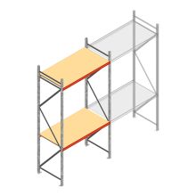 Weitspannregal AR 3000x1850x900 mm (hxbxt) 2 Ebenen verzinkt Anfangsregal mit vormontierten Rahmen