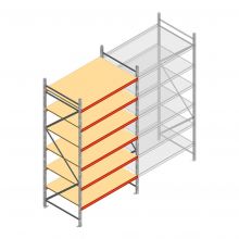 Weitspannregal AR 3000x1850x1000 mm (hxbxt) 6 Ebenen verzinkt Anfangsregal mit vormontierten Rahmen