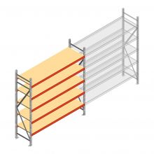 Weitspannregal AR 2000x2250x600 mm (hxbxt) 5 Ebenen verzinkt Anfangsregal