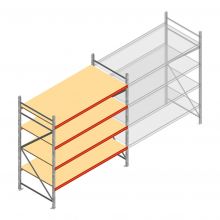 Weitspannregal AR 2250x2010x1000 mm (hxbxt) 4 Ebenen verzinkt Anfangsregal