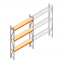 Weitspannregal AR 3000x2250x400 mm (hxbxt) 3 Ebenen verzinkt Anfangsregal
