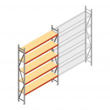 Weitspannregal AR 3000x2250x400 mm (hxbxt) 5 Ebenen verzinkt Anfangsregal