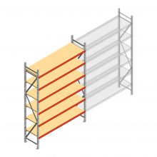 Weitspannregal AR 3000x2250x600 mm (hxbxt) 6 Ebenen verzinkt Anfangsregal