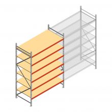 Weitspannregal AR 3000x2010x1000 mm (hxbxt) 6 Ebenen verzinkt Anfangsregal mit vormontierten Rahmen