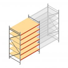 Weitspannregal AR 3000x2010x1200 mm (hxbxt) 6 Ebenen verzinkt Anfangsregal