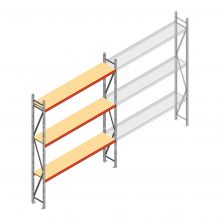 Weitspannregal AR 3000x2700x400 mm (hxbxt) 3 Ebenen verzinkt Anfangsregal