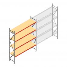 Weitspannregal AR 3000x2700x600 mm (hxbxt) 4 Ebenen verzinkt Anfangsregal