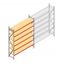 Weitspannregal AR 3000x2700x600 mm (hxbxt) 6 Ebenen verzinkt Anfangsregal
