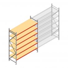Weitspannregal AR 3000x2700x900 mm (hxbxt) 6 Ebenen verzinkt Anfangsregal