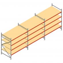 Vorteilsreihe Weitspannregal AR 2250x8300x1200 mm (hxbxt) 4 Ebenen