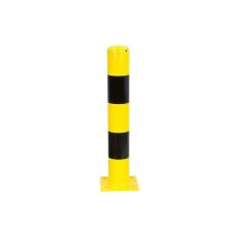 Abgrenzungspoller auf Fußplatte 114x3,6x750mm Gelb/Schwarz